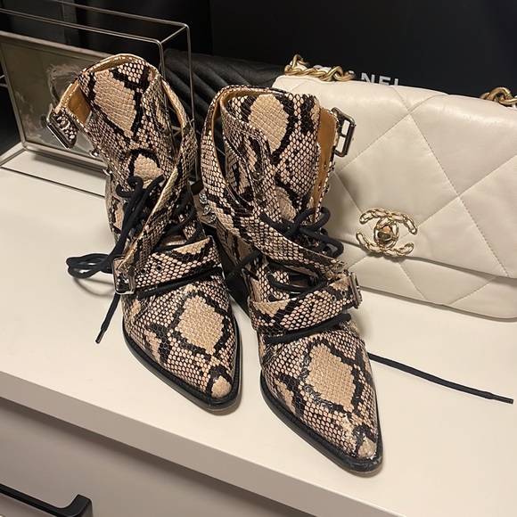 Chloe Snakeskin Reilly Boots - Picture 4 of 5